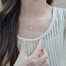 中國黃金CHINA GOLD四葉草黃金項鏈女足金吊墜七夕情人節(jié)禮物送女友老婆生日實用 京速達-足金心念四葉草吊墜贈S925鏈 曬單實拍圖