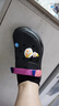 斯凱奇（Skechers）夏季女鞋洞洞鞋涼鞋增高厚底耐磨沙灘拖鞋小怪獸包頭洞洞鞋111581 黑色/多彩色/BKMT 38 曬單實(shí)拍圖