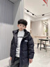 G.DUCKKIDS男童羽絨服免洗加厚2025新款中大童冬季男孩外套洋氣潮冬裝 黑色 升級加厚款 160 建議13-14歲 曬單實(shí)拍圖