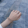 APM Monaco白色密鑲鏈環(huán)戒指?jìng)€(gè)性典雅情侶對(duì)戒生日七夕禮物 銀色 052 曬單實(shí)拍圖