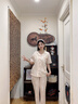 浪莎100%純棉睡衣女款夏2025新款短袖寬松簡(jiǎn)約家居服三件套可外穿 77728櫻花粉【100%純棉三件套】 M 建議80-100斤 曬單實(shí)拍圖