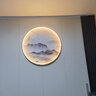 展維玄關(guān)裝飾畫帶燈led發(fā)光壁畫入戶玄關(guān)畫正對門輕奢高檔2025年新款 山水情A 直徑60cm 高端晶瓷畫+鋁合金框 【未預(yù)留電路】充電寶遙控款 曬單實(shí)拍圖