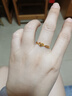 老鳳祥愛(ài)心黃金戒指女足金結求婚戒子結婚紀念日生日禮物送女友老婆紀念 足金交織愛(ài)心戒指-刻字 曬單實(shí)拍圖