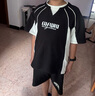 THINKPIRE童裝男童夏季套裝2025新款7-14歲男孩運動短袖短褲兒童球服兩件套 黑色 140 碼建議身高130CM 曬單實拍圖
