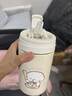 USER JOY新款小狗保溫杯子高顏值316不銹鋼吸管杯夏季保冷冰霸杯可愛學(xué)生 白色小學(xué)霸雙飲保溫杯500ML 單杯+送隔熱杯套 曬單實拍圖
