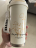 COOKSS保溫杯水杯咖啡杯高顏值女生學生便攜316不銹鋼雙飲吸管泡茶水杯 月白玲蘭-【316不銹鋼】500ml 曬單實拍圖