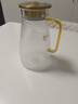富光冷水壺玻璃耐高溫家用大容量水瓶白開(kāi)水杯家庭套裝扎壺茶壺涼水壺 錘紋壺1650ml+水杯350ml（2只） 曬單實(shí)拍圖
