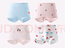 松山棉店蘭精莫代爾兒童內褲柔軟透氣抑菌親膚平角褲女童-可愛(ài)小兔140 曬單實(shí)拍圖