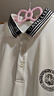 CAVALLI CLASS新款男士短袖Polo衫運(yùn)動(dòng)休閑字母編織虎頭翻領(lǐng)短袖T恤夏裝 白色 50 曬單實(shí)拍圖