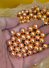 曜添鍍銅鋼珠鋼球8mm防銹鋼珠電鍍磨砂鋼珠小珠子6mm9mm 10mm精品鍍銅鋼珠 凈重5.6斤 曬單實拍圖