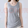 Mom Jane【斷碼清倉】哺乳吊帶背心孕婦喂奶秋冬月子服外出打底內搭可外穿 淺灰色 （固定罩杯） M【90斤-115斤】 曬單實(shí)拍圖