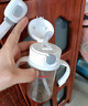 WOIBABY適配貝親直飲吸管奶瓶配件學(xué)飲吸管水杯蓋寬口徑手柄三代通用 白色（12個月+）吸管彈力杯蓋+手提繩 曬單實拍圖