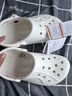 crocs卡駱馳貝雅卡駱班|205089 白/深藍-126 36/37(220mm)  曬單實拍圖