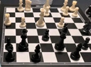 得力（deli）磁吸國際象棋兒童學(xué)生黑白磁性比賽訓(xùn)練益智折疊款加大號 曬單實拍圖