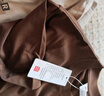 名創(chuàng)優(yōu)品（MINISO）咖啡色t恤男美式潮流短袖2025新款夏季重磅男士純棉長袖涂鴉體恤 【220G重磅短袖】咖啡(筆刷秋色胸標(biāo)) L /175(體重120-140斤) 曬單實拍圖