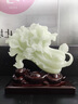 瑪朵維汀百財(cái)聚來玉白菜擺件招財(cái)元寶客廳玄關(guān)電視柜高檔裝飾喬遷開業(yè)禮物 小號(hào)百財(cái)聚來紅花冰玉色 曬單實(shí)拍圖