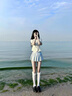 菲洛曼（FEILUOMAN）水手服秋野眠【藍(lán)風(fēng)鈴】日系學(xué)院風(fēng)秋季校供水手服百褶裙收腰jk制 藍(lán)風(fēng)鈴短袖+39cm短裙+藍(lán)領(lǐng)結(jié)+氣 XL110-120斤 均碼 曬單實(shí)拍圖