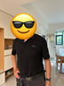 恒源祥100%純棉短袖T恤男士夏季26支字母印花翻領Polo衫百搭上衣薄款 曬單實拍圖