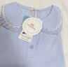 英氏（YEEHOO）女童t恤兒童短袖polo衫夏季涼感透氣花邊上衣服夏裝新款中大童裝 法式荷葉衫夢幻紫 【5A抗菌】 170 cm【順豐包郵&極速達(dá)】 曬單實(shí)拍圖