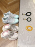 GG-CC【林允同款】未來電音夏季潮流綁帶珠片老爹拖鞋女休閑鞋G25S5901 粉色 36 曬單實(shí)拍圖