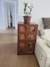 奈格思中古風(fēng)實(shí)木斗柜香云紗卡門(mén)柜客廳電視柜靠墻儲物柜臥室床頭柜邊柜 中古色1個(gè) 50*42*49.5cm 曬單實(shí)拍圖