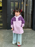 檸檬寶寶兒童外套女童上衣硬殼戶(hù)外透氣防風(fēng)保暖秋裝沖鋒服 暮韻淺紫 110 曬單實(shí)拍圖