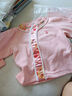 童泰（TONGTAI）女寶寶外套冬季女童立領上衣女孩刺繡國風衣服喜慶新年裝粉100cm 曬單實拍圖