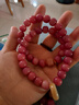 珠泰國潮粉花語(yǔ)遺夢(mèng)108顆設計款菩提子文玩手串男女轉運佛珠念珠手鏈 清夏霓霞【雙圈】 10*9mm 曬單實(shí)拍圖