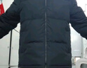 鴻星爾克馭光2.0|羽絨服男秋冬新款男女情侶防潑水休閑短款羽絨夾克外套 正黑 M 曬單實(shí)拍圖