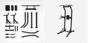 迪卡儂引體向上桿家用單雙杠室內健身神器多功能訓練機器EYB2 磨砂黑 曬單實(shí)拍圖