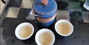 FANCYCHIC便攜式旅行茶具小套裝戶外泡茶包陶瓷一壺三杯攜帶式茶具快客杯組 海藍(lán)色 一壺三杯 曬單實(shí)拍圖