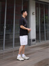 卡賓（CABBEEN）【波浪紋提花】短袖男士T恤肌理發(fā)泡圖案透氣舒適夏季短袖T恤男 煤黑色01（寬松版型） XL /180/52 曬單實(shí)拍圖
