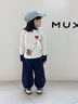 MQDMINI童裝男童褲子兒童運(yùn)動(dòng)褲2025秋季新款女寶寶休閑長(zhǎng)褲 A松鼠蘑菇深藍(lán) 110 曬單實(shí)拍圖