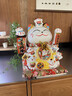 吉貓堂招財貓開(kāi)業(yè)大擺件店鋪開(kāi)業(yè)送禮前臺收銀臺裝飾品家居喬遷送禮禮品 【店長(cháng)推薦】32CM高【八方進(jìn)財】當次日達 【禮盒+坐墊+圍脖】電池插電兩用 曬單實(shí)拍圖