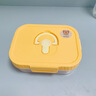 沃德百惠（WORTHBUY）飯盒食品級(jí)分格便當(dāng)盒可微波加熱飯盒上班族學(xué)生便攜專用分格飯盒 黃色長方形-單格760 ml 曬單實(shí)拍圖