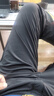 龍牙烈刃輕薄長褲修身商務(wù)戰(zhàn)術(shù)褲戶外休閑男褲男士春夏純色透氣褲 極夜黑（烈刃修身版） 33 180/88B高183重155-175斤 曬單實拍圖