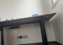 木藝生高端實木電動升降桌書桌電腦桌臺式電競辦公桌子四立柱升降工作臺 升級線盒3cm胡桃色-4立柱雙電機 180*70【免費送裝】 曬單實拍圖