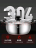 美廚（maxcook）湯鍋 304不銹鋼湯鍋湯煲22cm 加厚復(fù)合底 燃?xì)鉅t電磁爐通用YC-22 曬單實(shí)拍圖