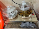 益茶福全自動(dòng)上水電熱水壺底部上水嵌入式茶臺功夫茶燒水壺飲水燒水一體機抽水玻璃煮茶壺保溫泡茶壺 SQ-008金色玻璃套裝 1L 曬單實(shí)拍圖