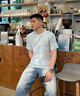 Camat Killy【100%棉】高端100S真液氨雙面絲光棉T恤衫男士短袖冰絲高檔商務(wù) 深藍色（涼感 透氣 抗菌） 2XL (適合150-170斤) 曬單實(shí)拍圖