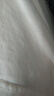 啄木鳥休閑簡約純色棉短袖t恤女V領(lǐng)寬松正肩百搭上衣夏 白色 XL  曬單實拍圖