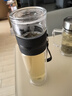 天喜（TIANXI）茶杯玻璃杯雙層茶水分離杯大容量便攜辦公室男士水杯節(jié)日禮物 曬單實(shí)拍圖
