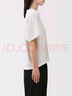 無印良品（MUJI）女式?jīng)龈蟹雷贤饩€蝙蝠袖T恤 短袖上衣打底衫女款涼感物語硬核防曬 白色 S (155/80A) 曬單實拍圖