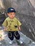 G.DUCKKIDS小黃鴨童裝兒童套裝男童夏裝新中式1-2歲寶寶衣服夏天中國風(fēng)短袖 綠色 90 建議1~2歲【 80-90cm】cm 曬單實(shí)拍圖