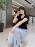 回力防曬褲女款夏季2024新款薄款直筒速干慵懶風(fēng)運(yùn)動(dòng)褲垂感冰絲涼涼褲 曬單實(shí)拍圖