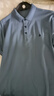 杉杉【涼感桑蠶絲】短袖T恤男士夏季商務(wù)休閑通勤翻領(lǐng)上衣男裝體恤 曬單實拍圖