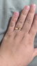 周六福（ZLF）七夕禮物 18K金戒指女彩金閉口戒指情侶對戒送女生紀(jì)念日 21號 -男戒 曬單實拍圖