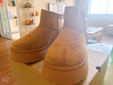 環(huán)球（HUANQIU）棕色休閑大棉雪地靴冬款2025高顏值加絨棉鞋簡(jiǎn)約韓系舒適厚底女鞋 曬單實(shí)拍圖