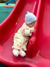 嬰兒衣服秋冬加絨男女寶寶一體絨保暖無(wú)骨連體衣中厚嬰幼兒哈衣 拼粉色 90碼 曬單實(shí)拍圖