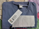 土撥鼠（Marmot）男款Marmot logo長袖T恤 舒適透氣 靛藍(lán) XL 曬單實拍圖